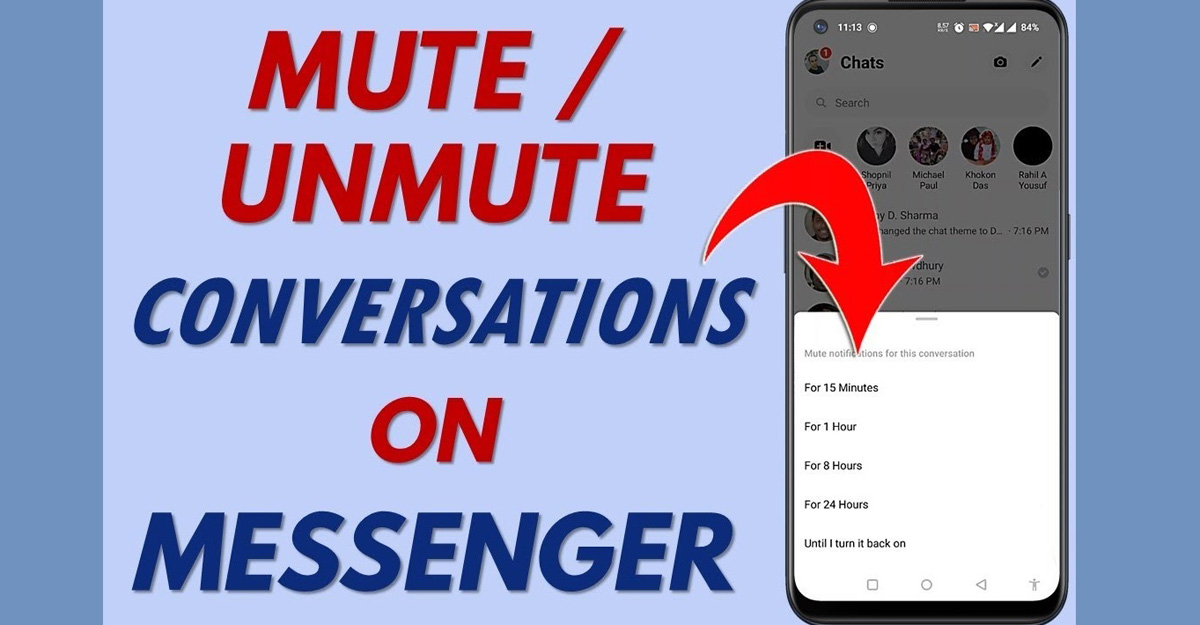 ফেসবুক মেসেঞ্জারে চ্যাট মিউট করবেন যেভাবে