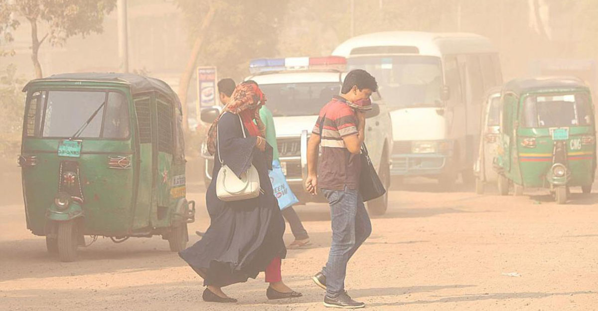 বিশ্ব বায়ু দূষণে শীর্ষ পাঁচে ঢাকা