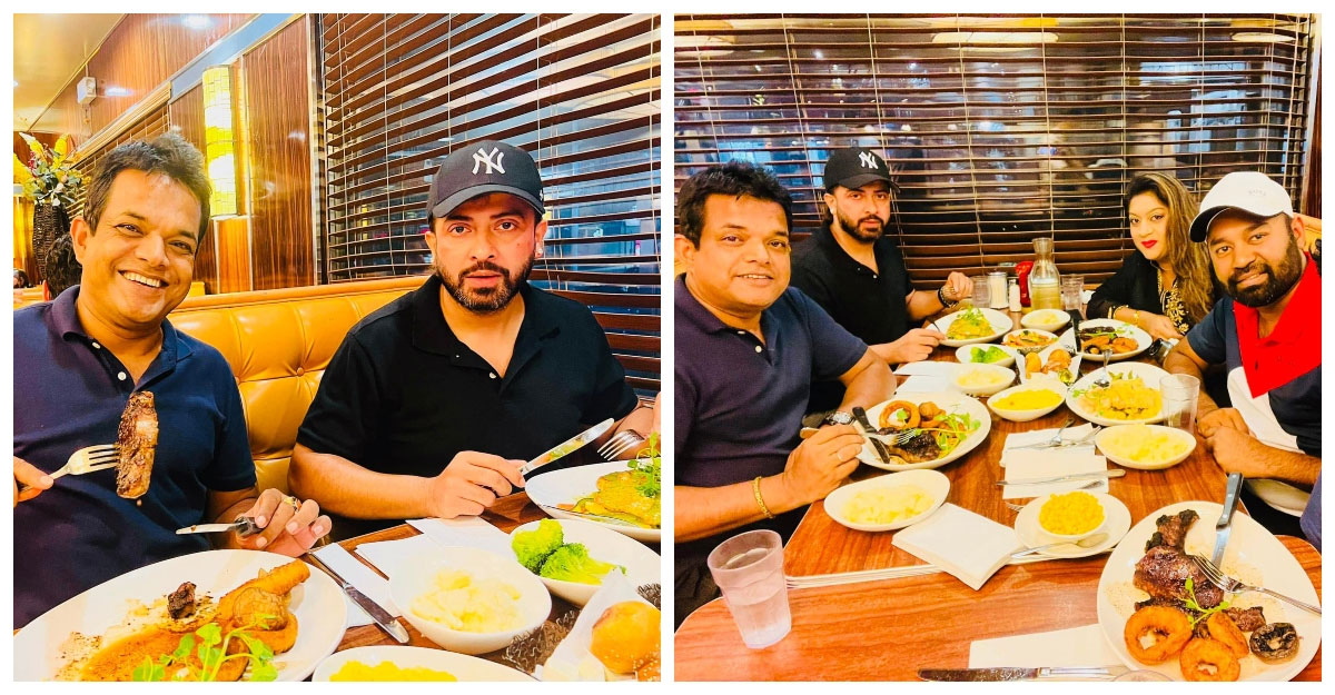 ফেরার আগে নৈশভোজে শাকিব