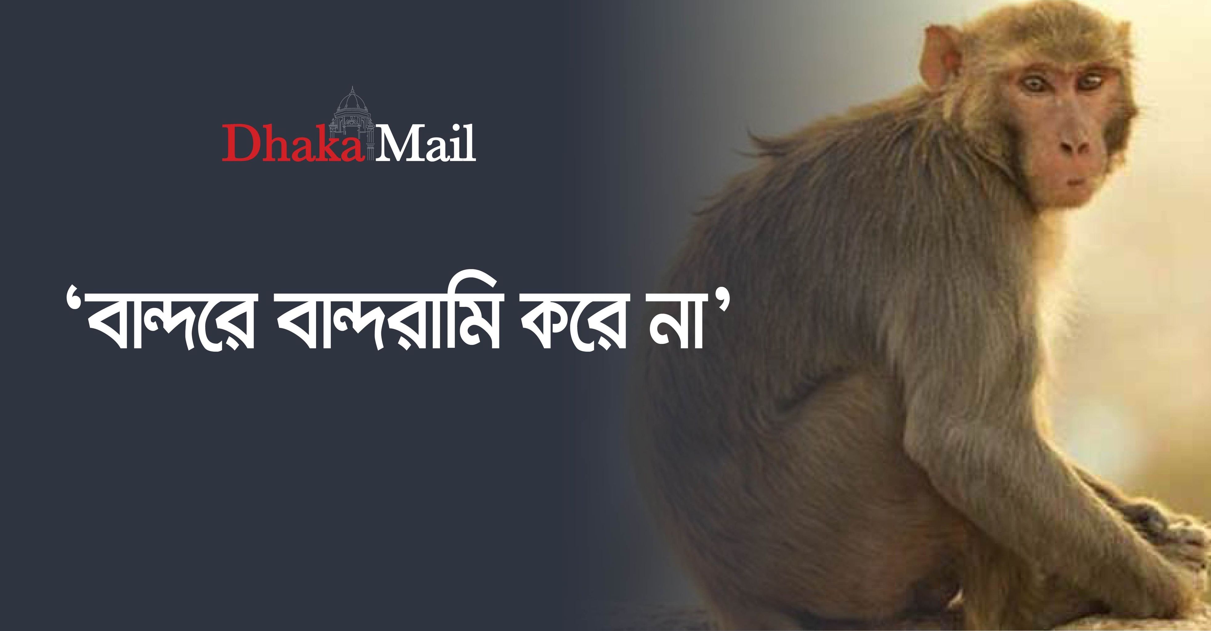 ‘বান্দরে বান্দরামি করে না’