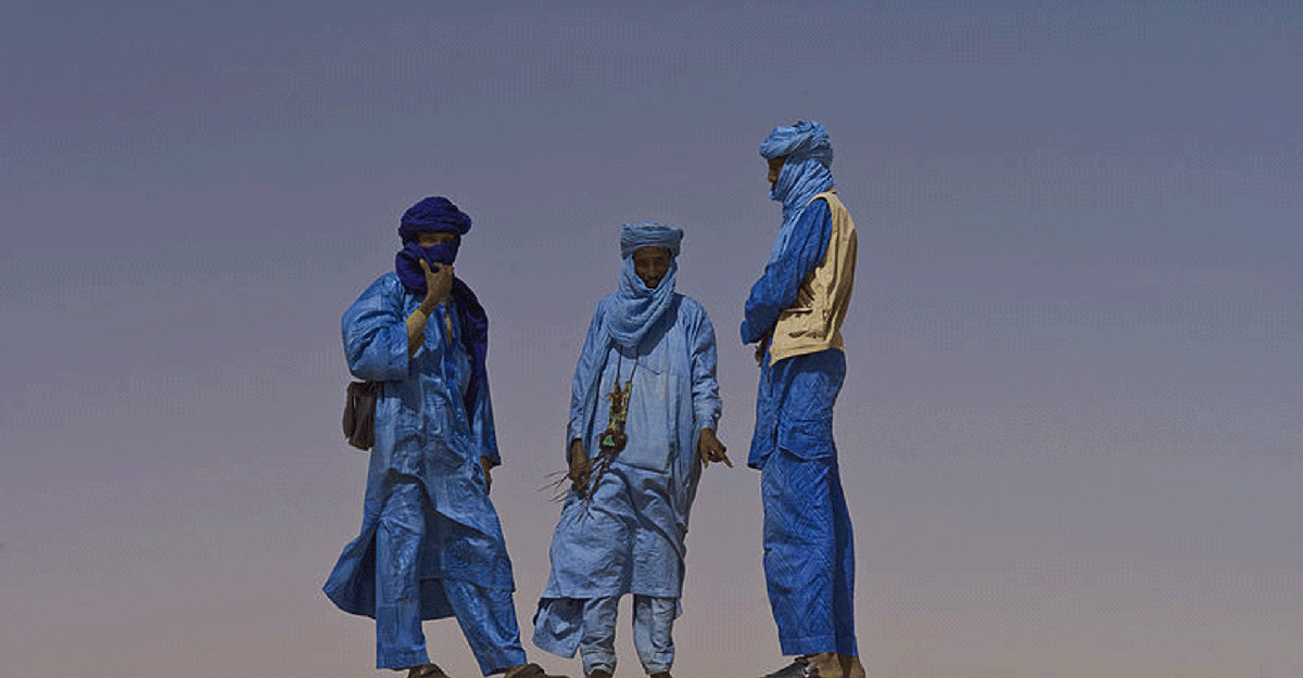 tuareg in blue