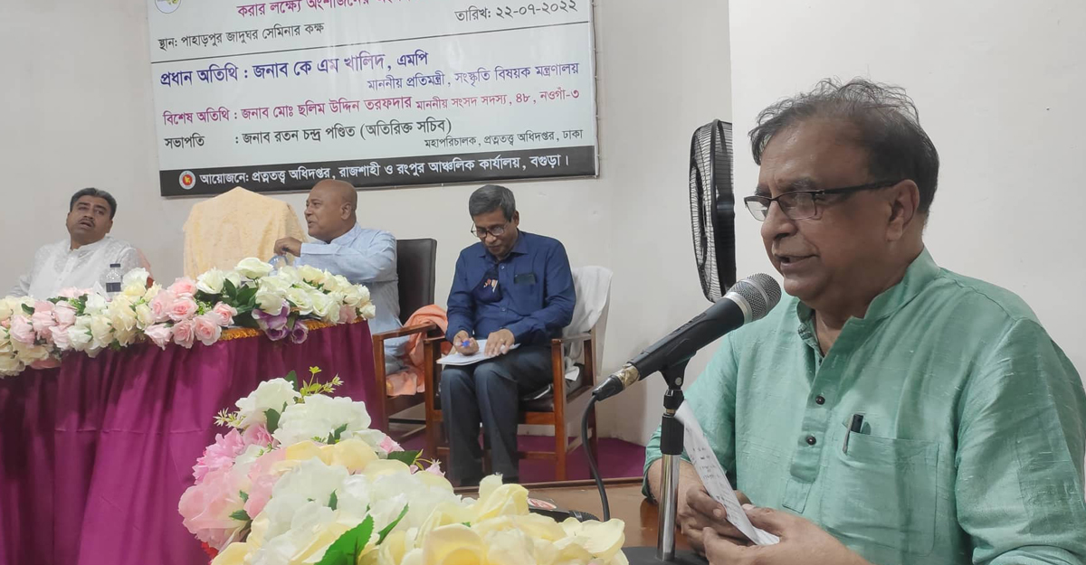 পাহাড়পুর বৌদ্ধ বিহারকে পর্যটনবান্ধব করা হচ্ছে: প্রতিমন্ত্রী