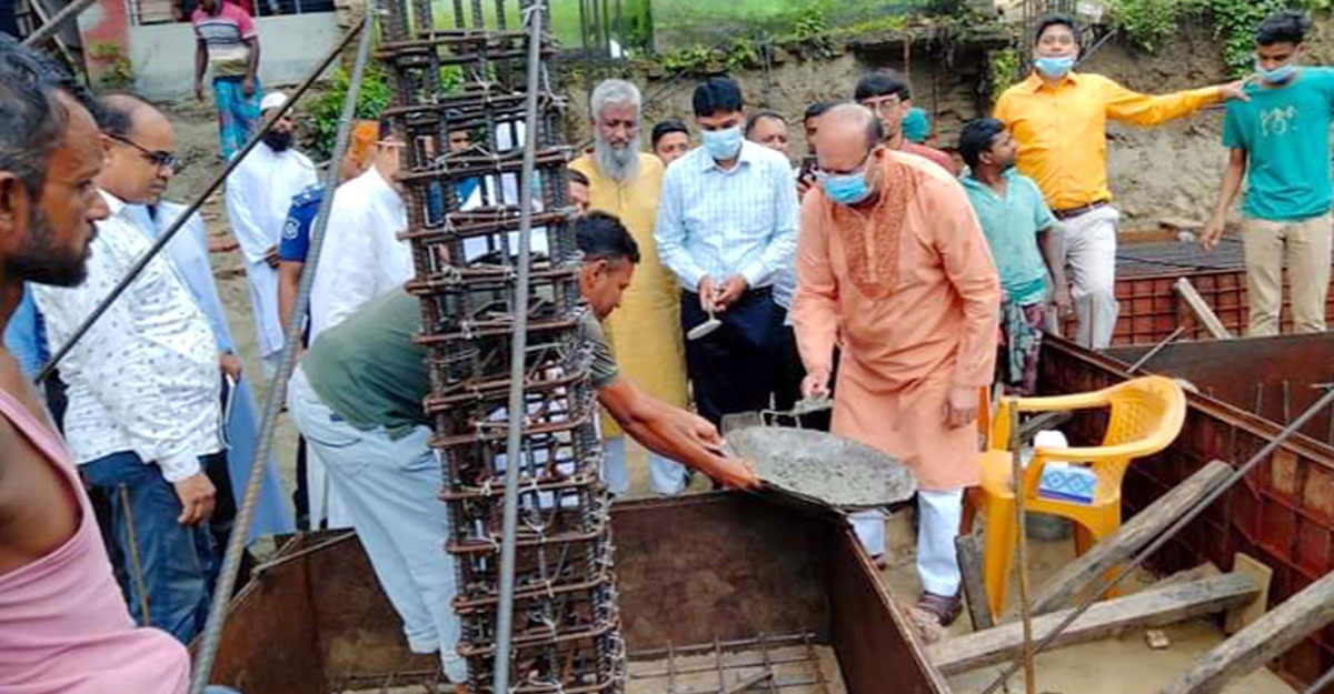 মনিরামপুরে মডেল মসজিদ নির্মাণ কাজের উদ্বোধন