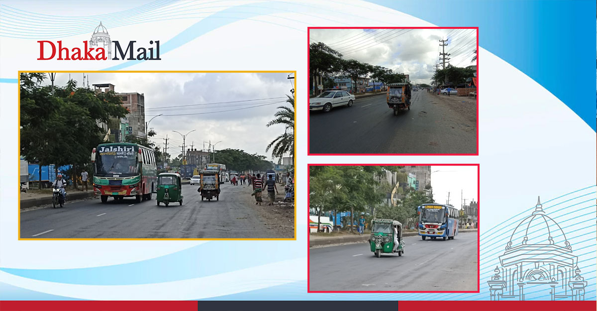 তিন চাকার নিষিদ্ধ যান দাপিয়ে বেড়াচ্ছে মহাসড়ক