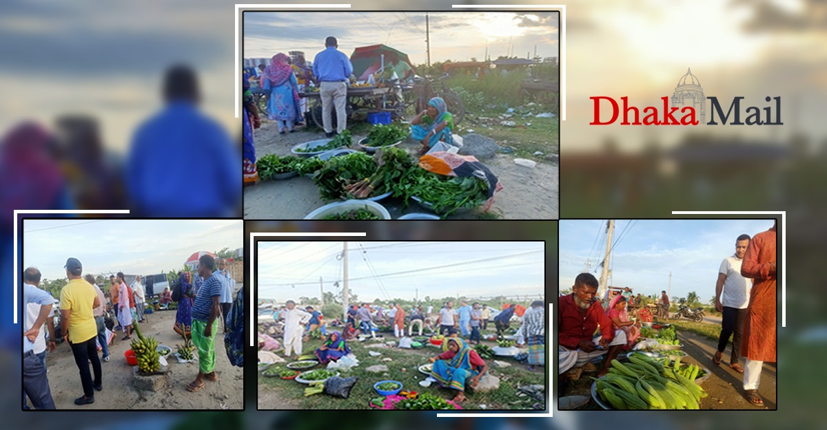 বিকেল হলেই মানুষের ঢল নামে বউ বাজারে