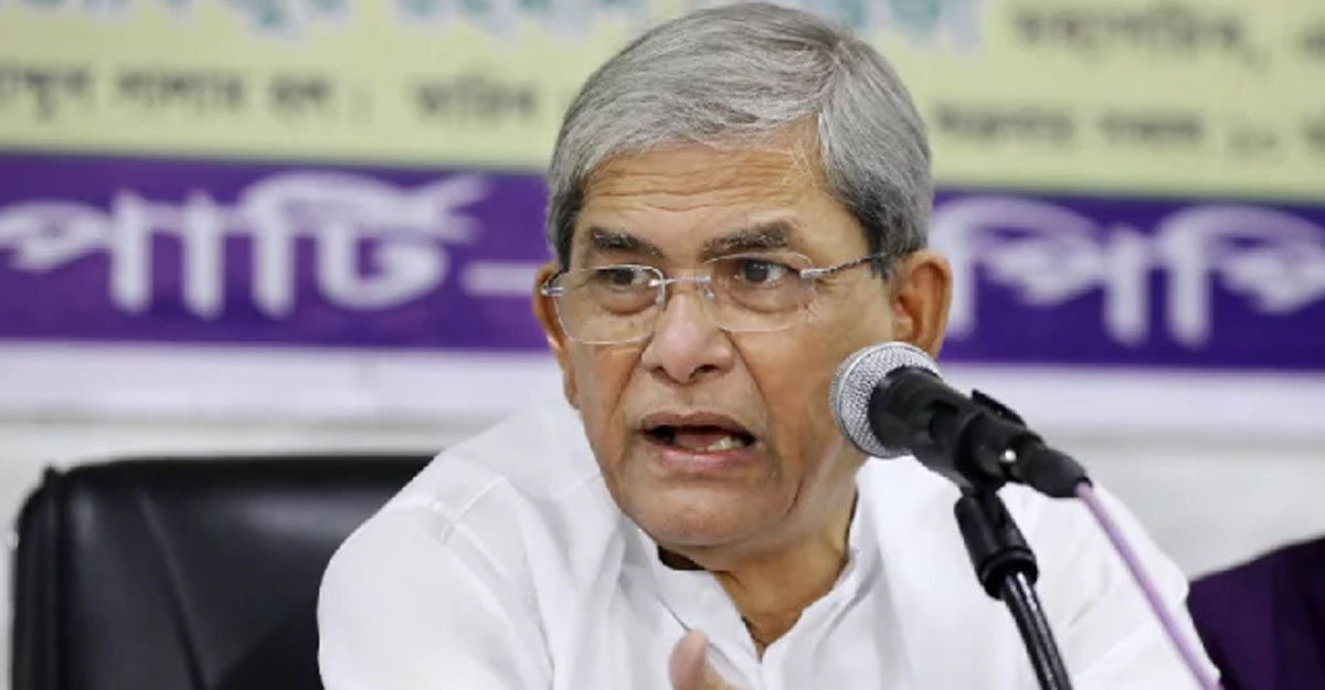 সরকার বন্যার্তদের জন্য কী করছে, প্রশ্ন ফখরুলের