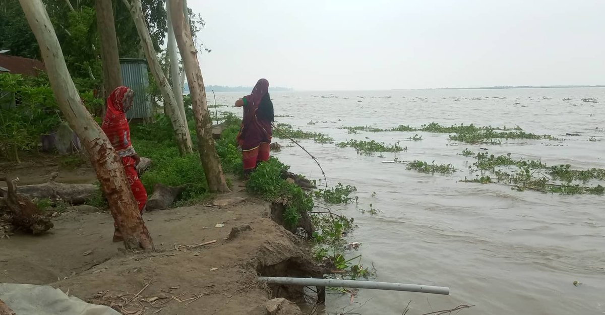 গাইবান্ধায় ২ নদের পানি বিপৎসীমার ওপরে