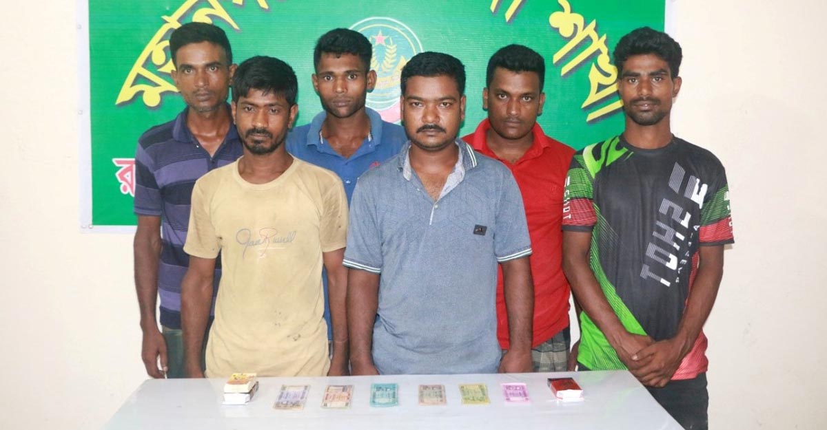 রাজশাহীতে নির্মাণাধীন ভবনে জুয়ার আসর, গ্রেফতার ৬