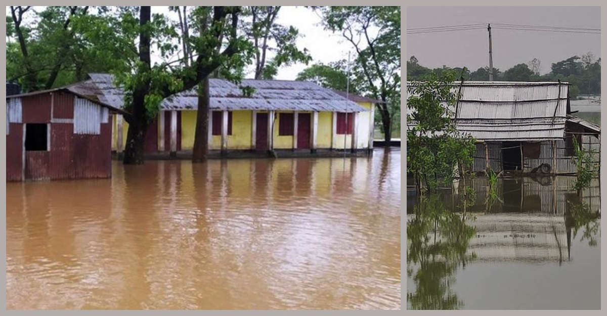 সিলেটের ৫ উপজেলার নিম্নাঞ্চল প্লাবিত, বিপৎসীমা ছাড়িয়েছে সুরমা
