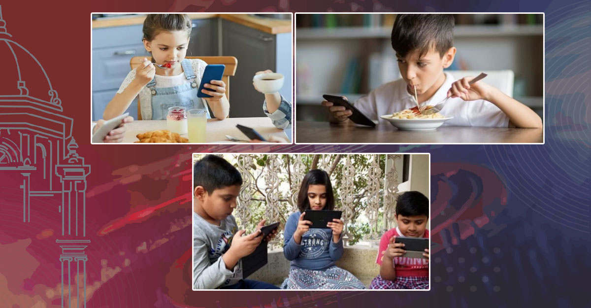 ডিভাইস ছাড়া খেতেই চায় না শিশুরা!