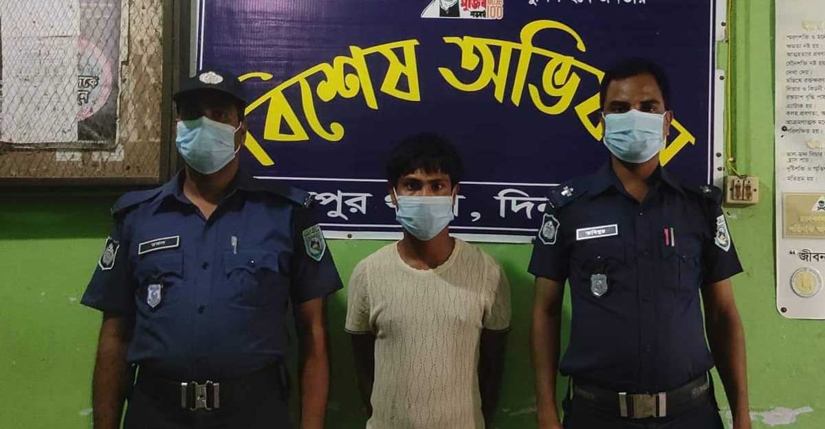 দিনাজপুরে ফেনসিডিল ও ইয়াবাসহ ভারতীয় যুবক আটক