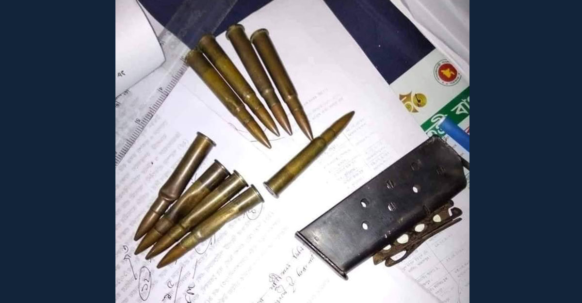 কুড়িগ্রামে পরিত্যক্ত গুলি-ম্যাগজিন উদ্ধার