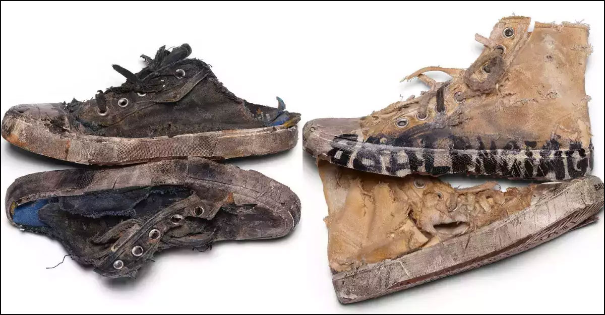 ছেঁড়া জুতার নাম ‘স্টাইল’, দাম দেড় লাখ