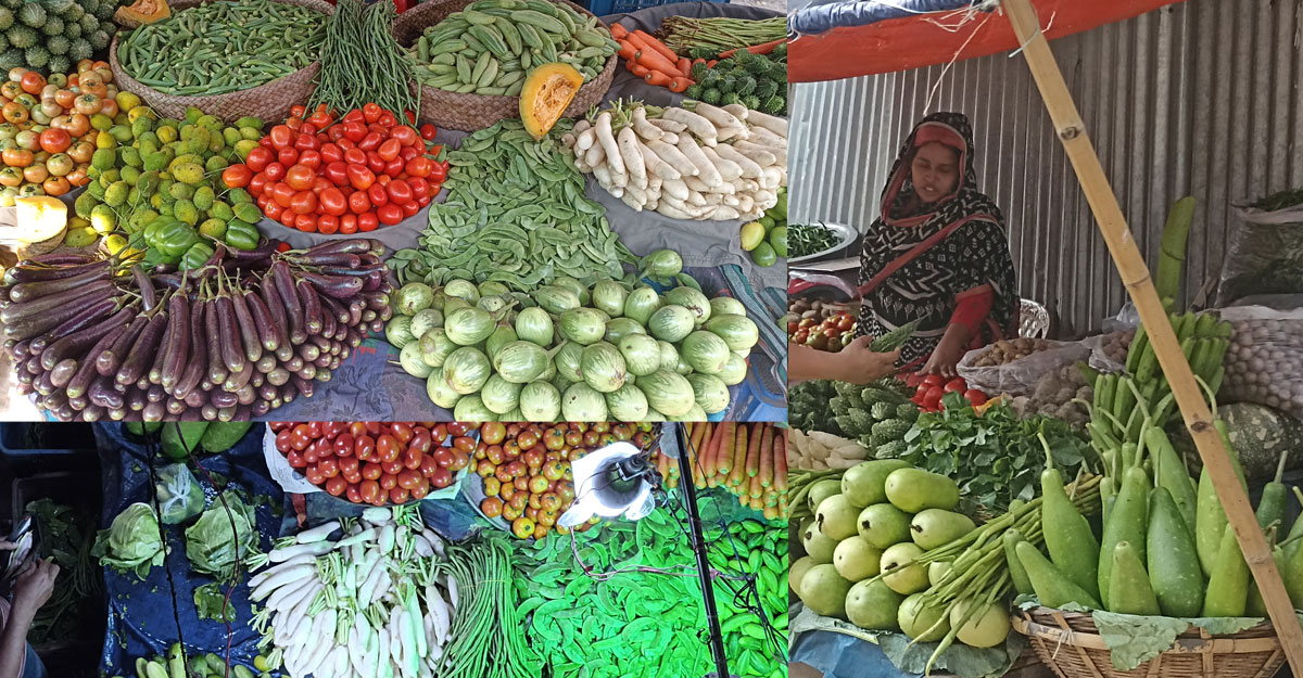 বাজার জুড়ে শীতের সবজি, ক্রেতার পকেটে টানাটানি