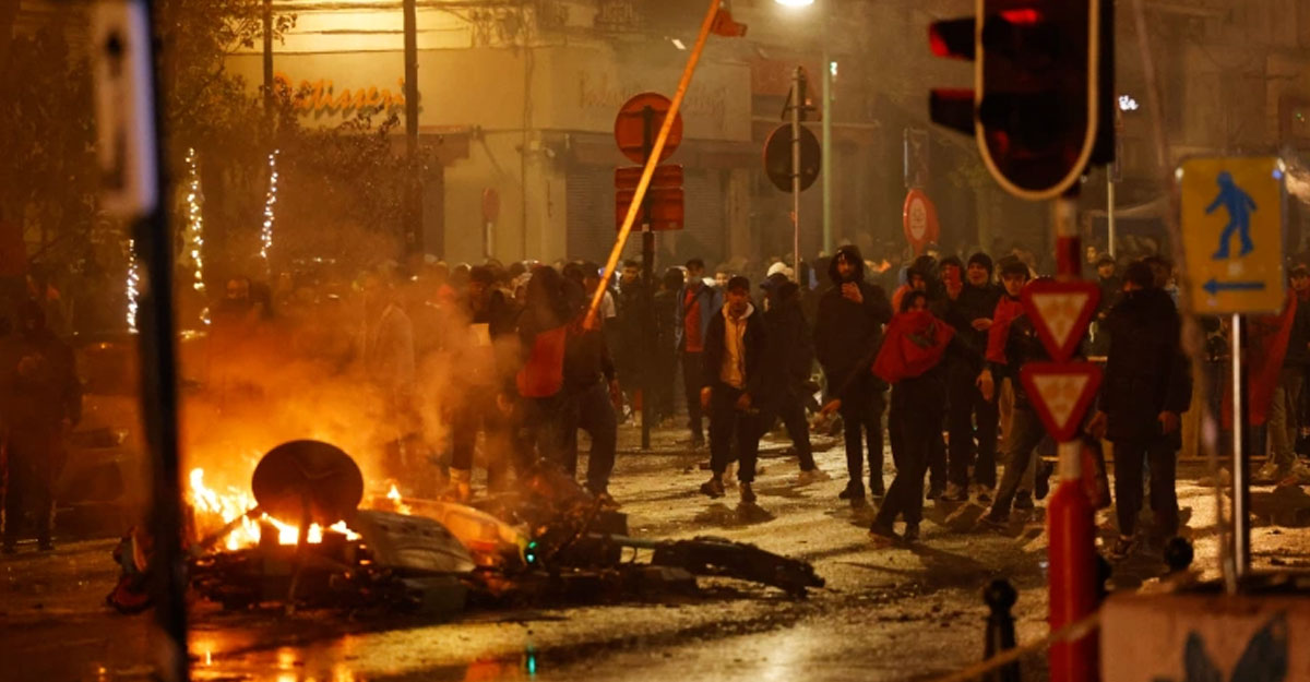 মরক্কোর সঙ্গে হারের পর বেলজিয়ামে দাঙ্গা, আগুন