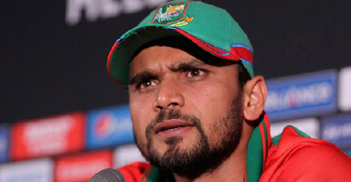 গণমাধ্যমের উপর ক্ষুব্ধ মাশরাফি