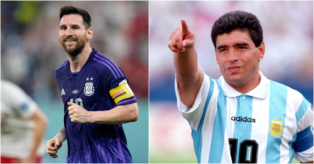 ম্যারাডোনার যে রেকর্ড ভাঙলেন মেসি   