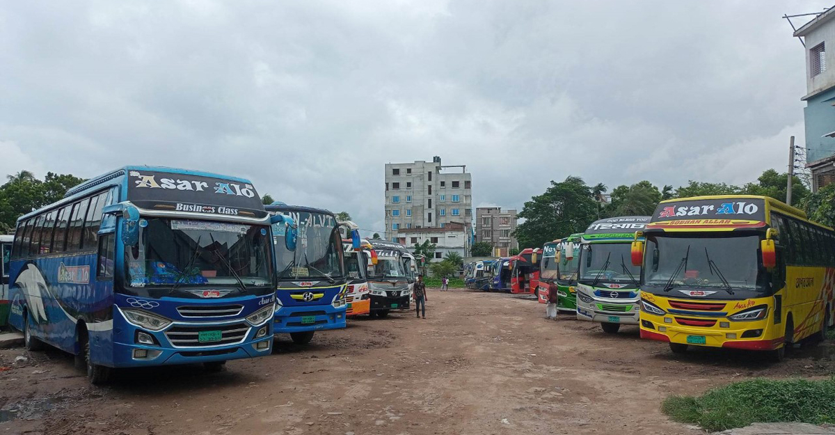 এবার রাজশাহী বিভাগে পরিবহন ধর্মঘট শুরু