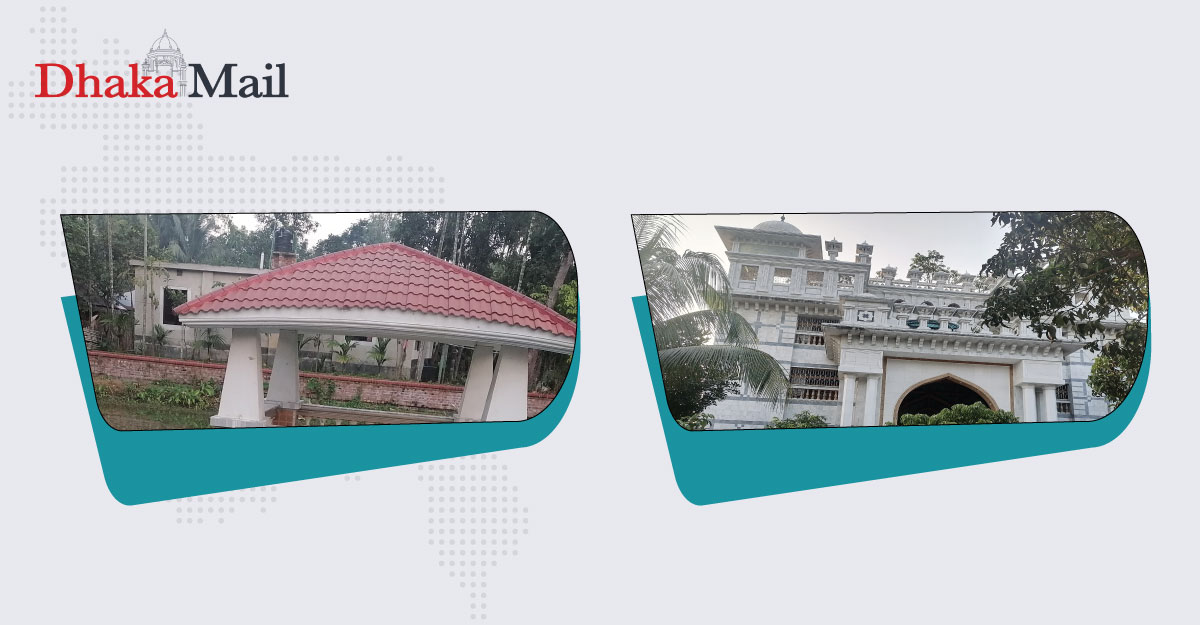 বগুড়ার নিভৃত গ্রামে শতকোটি টাকার বাড়ি