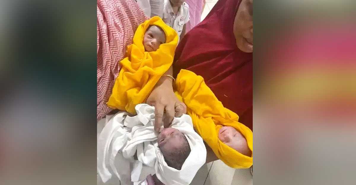 একসঙ্গে ৩ সন্তানের জন্ম, খুশি পরিবার!