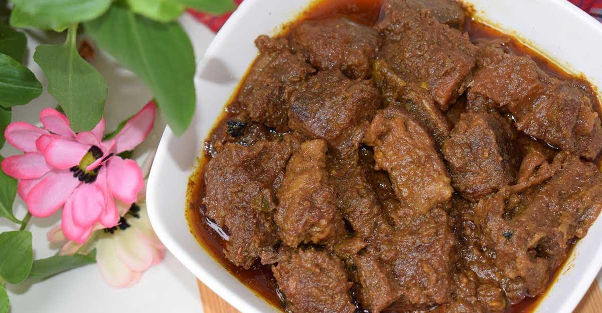 সরিষার তেলে ঝাল মাংস রেসিপি