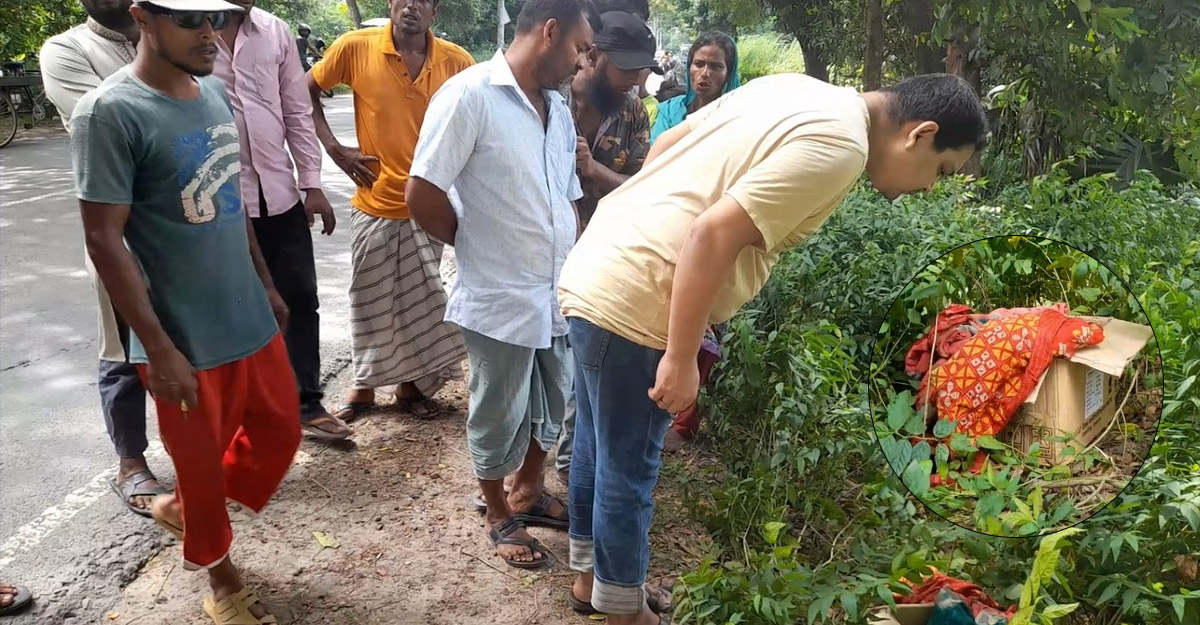 পাবনায় মহাসড়কের পাশে মিলল নবজাতকের কার্টনবন্দি মরদেহ