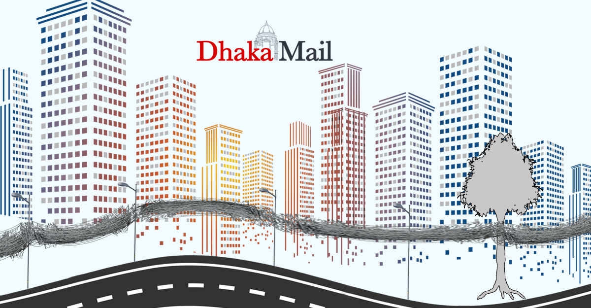 ঝুলন্ত তার যেন নগরজুড়ে জঞ্জাল