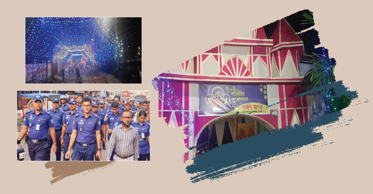 কুমিল্লার পূজামণ্ডপে সব প্রস্তুতি সম্পন্ন, থাকছে কঠোর নিরাপত্তা