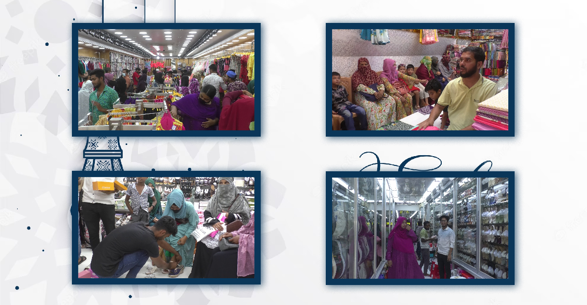 পণ্যের চড়া দামেও ভোলায় জমে উঠেছে ঈদের কেনাকাটা