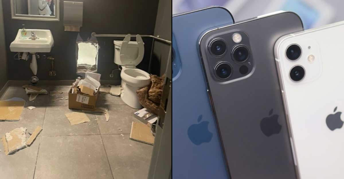 সিঁধ কেটে অ্যাপল স্টোরে ঢুকল চোর, খোয়া গেলে ৪ কোটির আইফোন