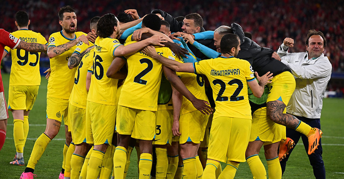 বেনফিকাকে হারিয়ে সেমির স্বপ্ন দেখছে ইন্টার মিলান