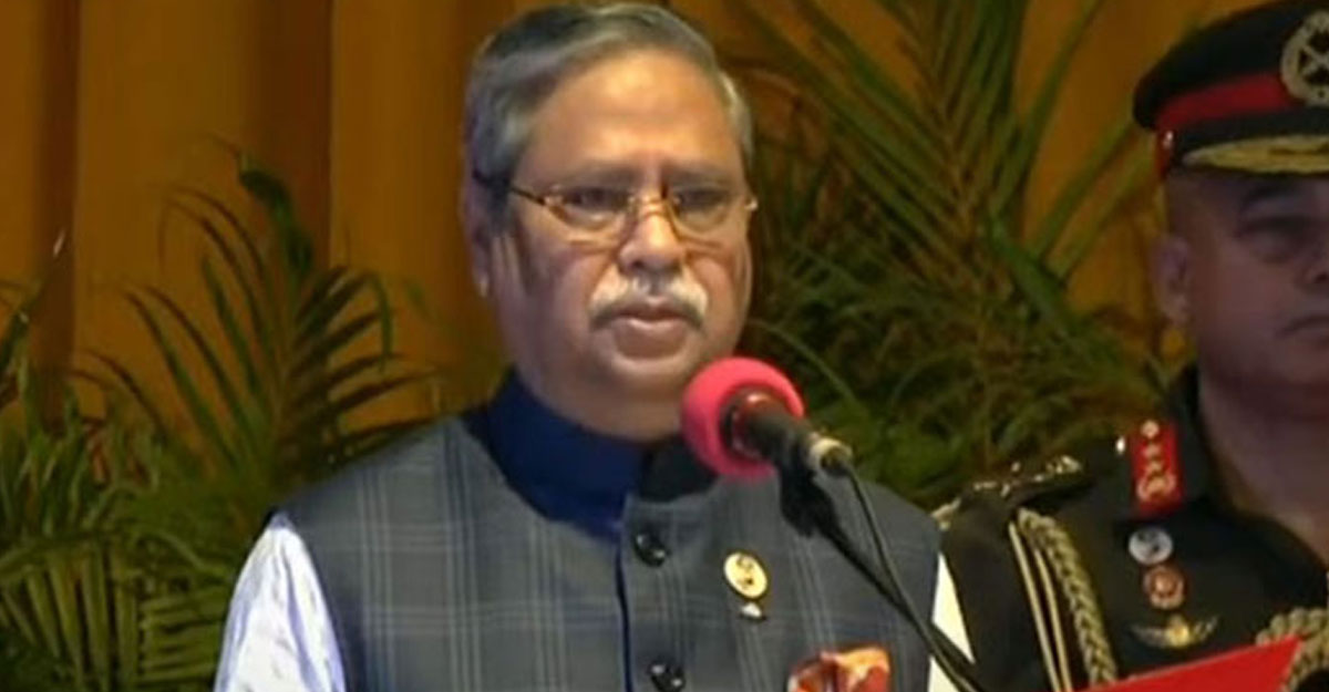 রাষ্ট্রের ১ নম্বর ব্যক্তি হিসেবে সাহাবুদ্দিনের নতুন জীবন শুরু