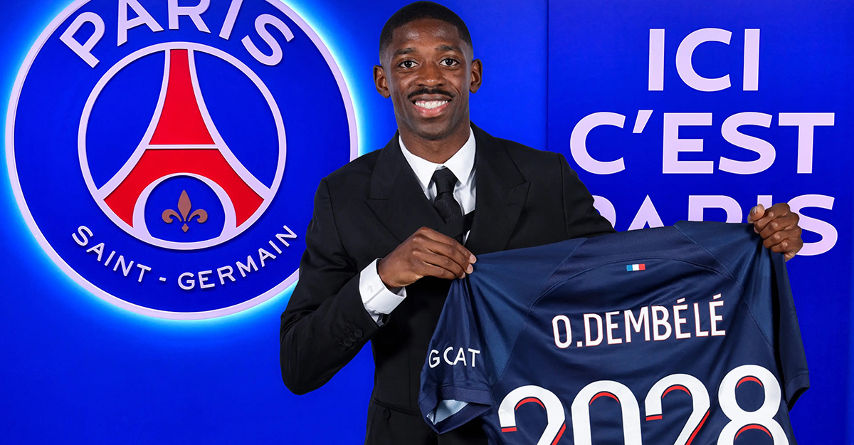 ৫ কোটি ইউরোতে পিএসজিতে ডেম্বেলে