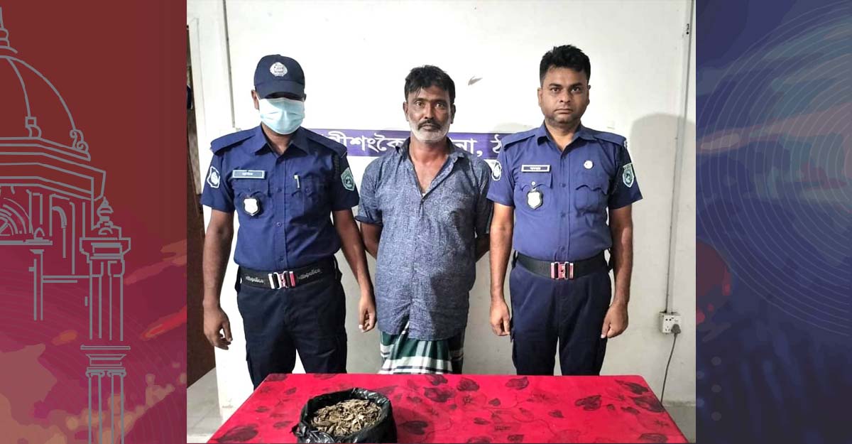 ঠাকুরগাঁওয়ে গাঁজাসহ গ্রেফতার ১