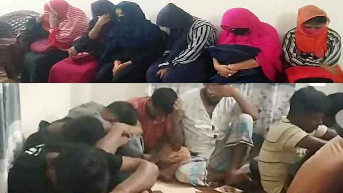 ফ্ল্যাট বাসায় অসামাজিক কার্যকলাপ, ১৫ খদ্দের শ্রীঘরে