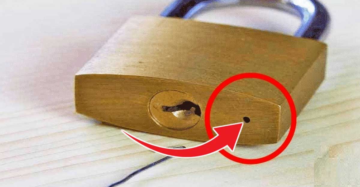 তালায় এই ছোট ছিদ্র থাকে কেন?