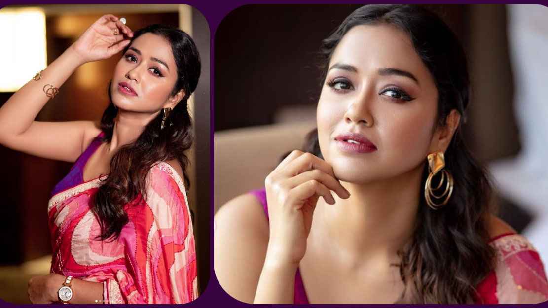 ডিপনেক ব্লাউজে বোল্ড সোহিনী, সাজের ডিটেইলস জানুন