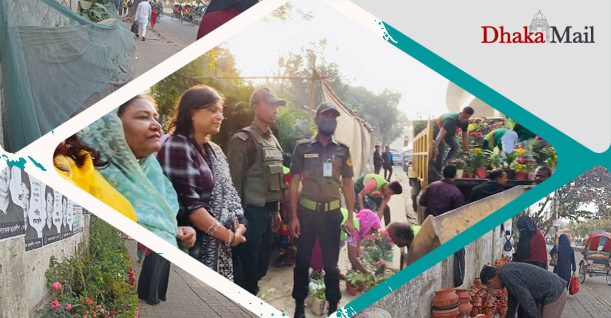 ফুটপাতেই ‘নার্সারি ব্যবসা’