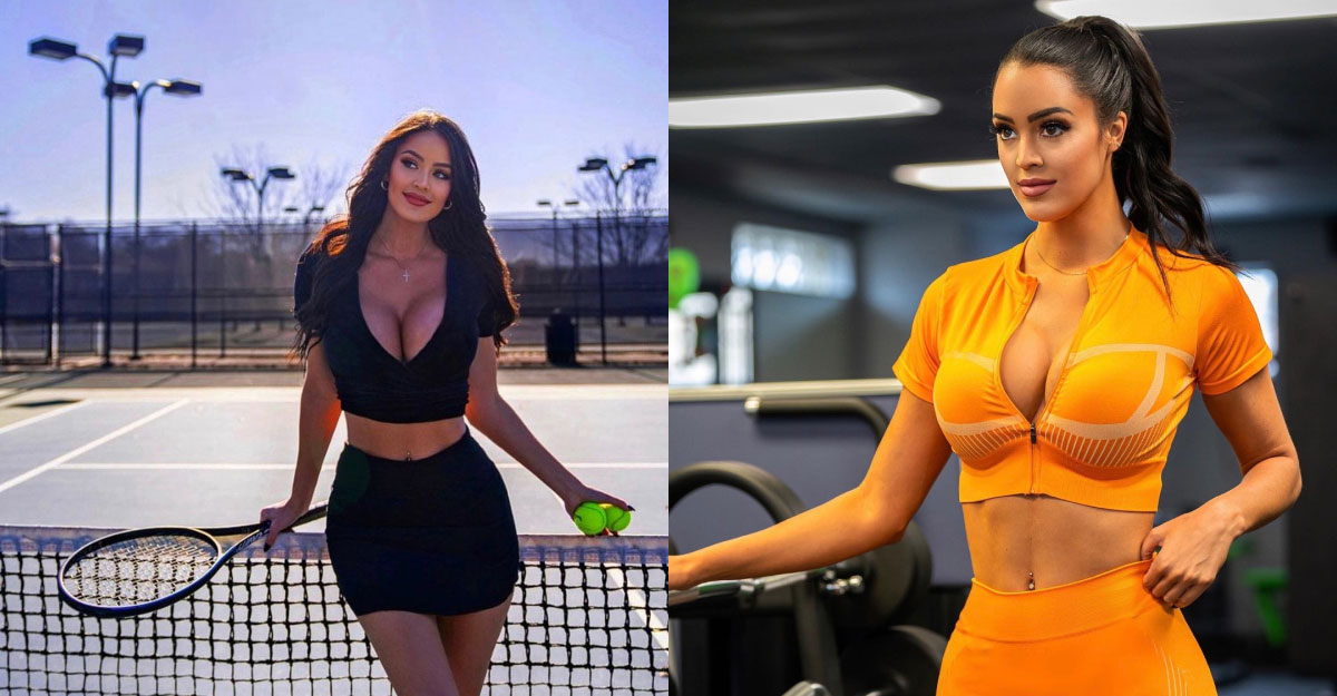 বিশ্বের সবচেয়ে সুন্দরী ও হট টেনিস ইনফ্লুয়েন্সার এই নারী