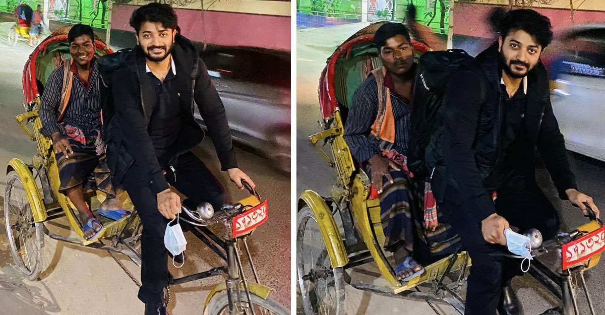 রিকশাচালকদের প্রতি বাপ্পির অনন্য সম্মান