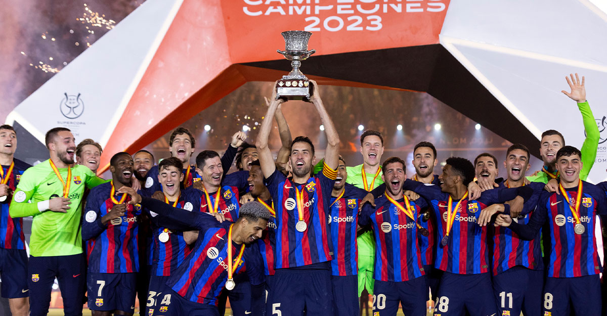 রিয়ালের আগ্রাসনকে গুড়িয়ে ‘সুপার কাপ’ জিতল বার্সেলোনা