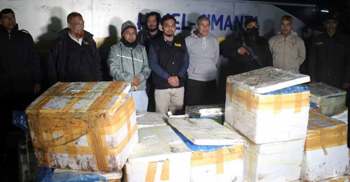 যশোরে জেলি পুশ করা ১২০০ কেজি চিংড়ি ধ্বংস