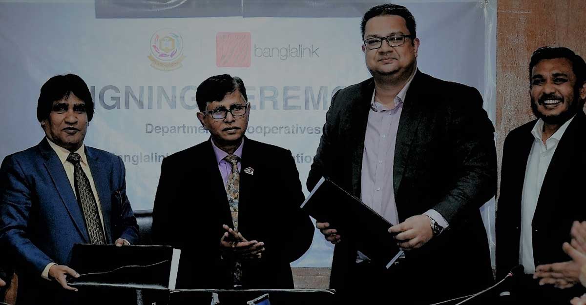 বাংলালিংকের সঙ্গে সমবায় অধিদফতরের চুক্তি