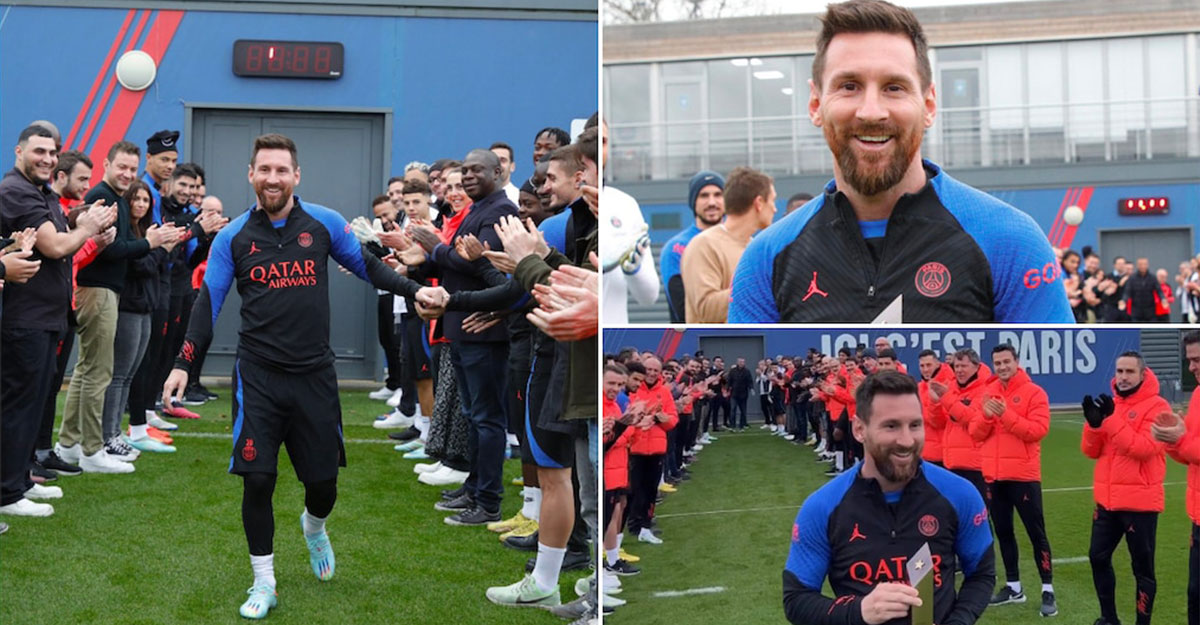 মেসিকে গার্ড অব অনার দিয়ে বরণ করল পিএসজি