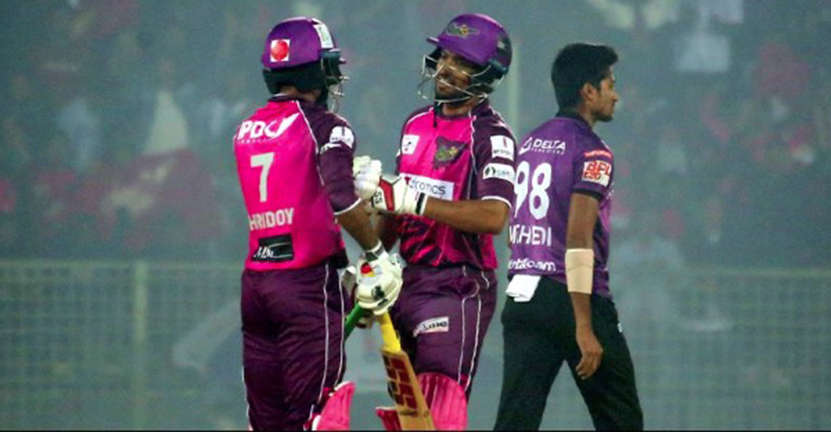 দুর্দান্ত জয়ে শীর্ষে ফিরল মাশরাফির সিলেট