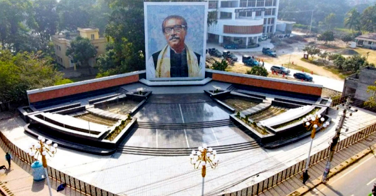 রাজশাহীতে বঙ্গবন্ধুর প্রতিকৃতি উদ্বোধন করবেন প্রধানমন্ত্রী