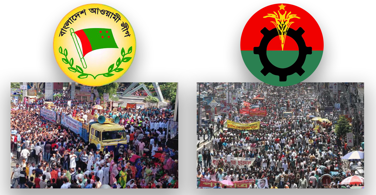 পাল্টাপাল্টি কর্মসূচি নিয়ে আজও রাজপথে থাকবে আ.লীগ-বিএনপি