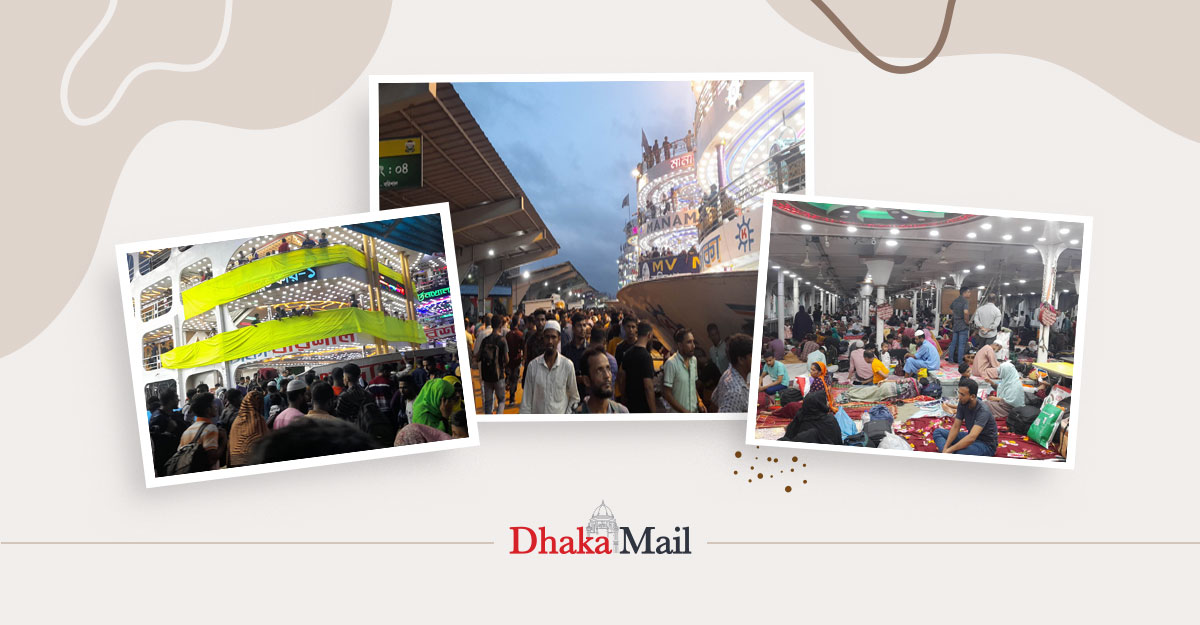 শেষ মুহূর্তে যাত্রীর ঢল, লঞ্চ মালিকদের মুখে হাসি