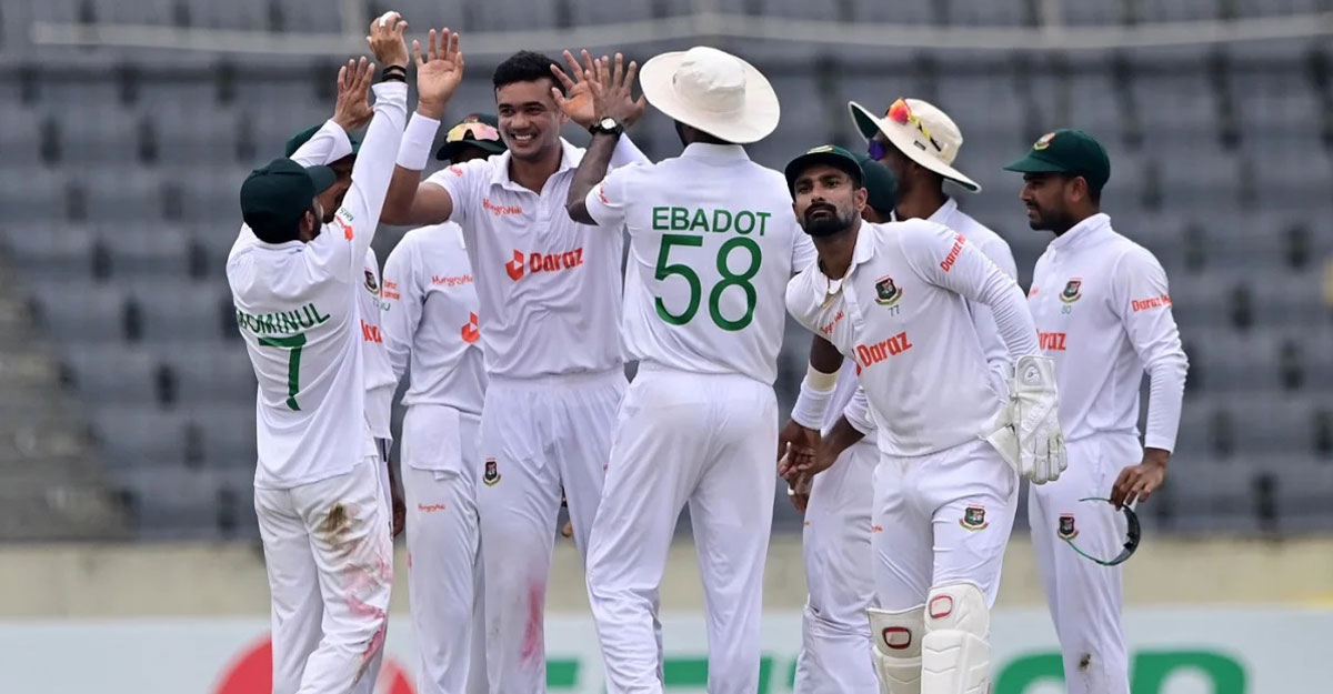 টেস্ট ইতিহাসে সর্বোচ্চ রানে জয়ের যে রেকর্ড বাংলাদেশের