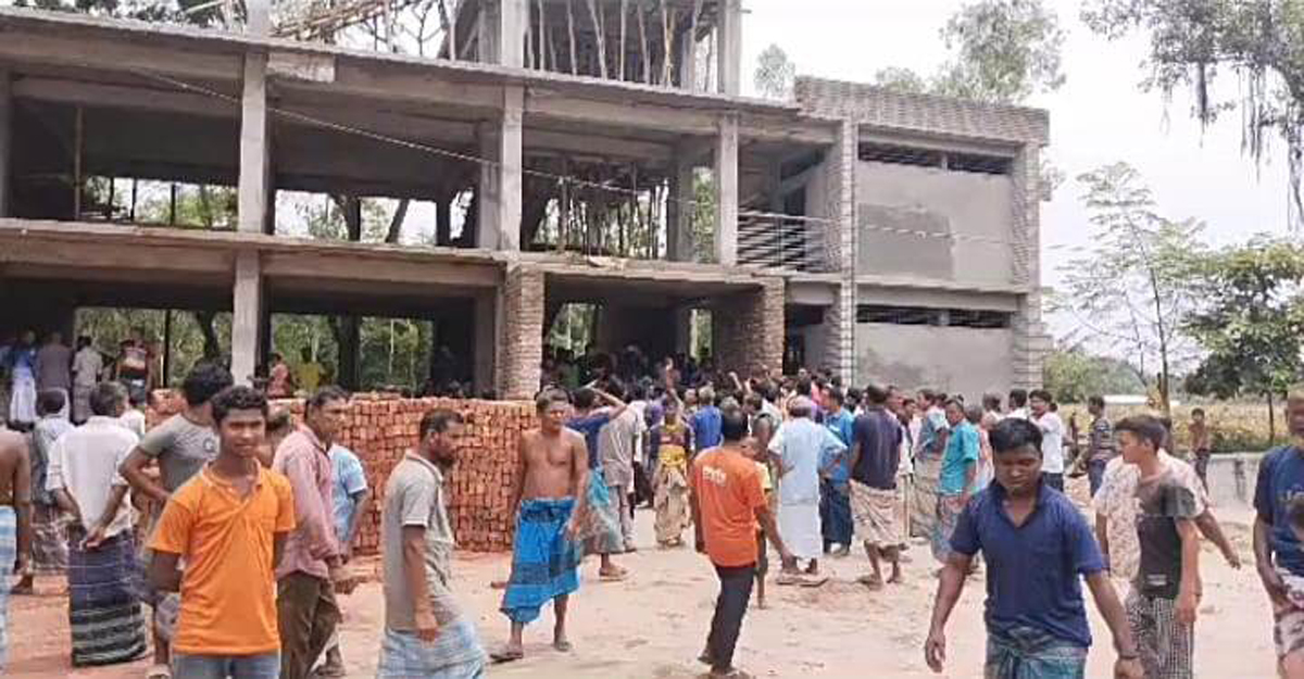 স্কুলের ভবন নির্মাণে অনিয়ম: কাজ বন্ধ করলেন ইউএনও